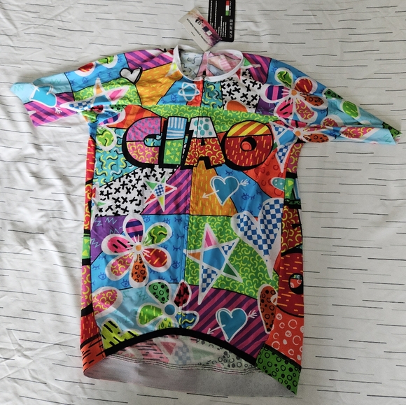 Cycling jersey unisex-Ciao. Made in Italy. Multicolor.  Sizes L & XXL - Picture 3 of 6